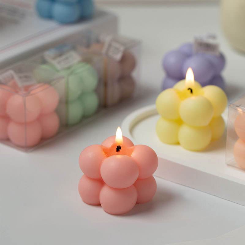 High-End Small Cube Scented / Candle Cute Soy Wax Aromatherapy