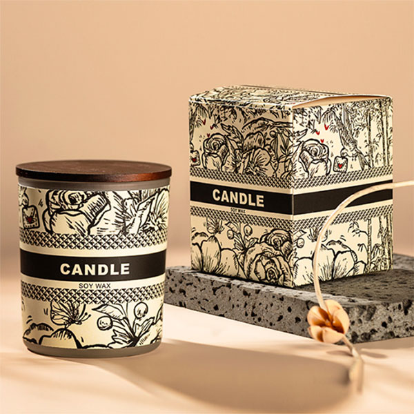 Luxury White Scented Soy Candles / Custom Logo Scented Candles
