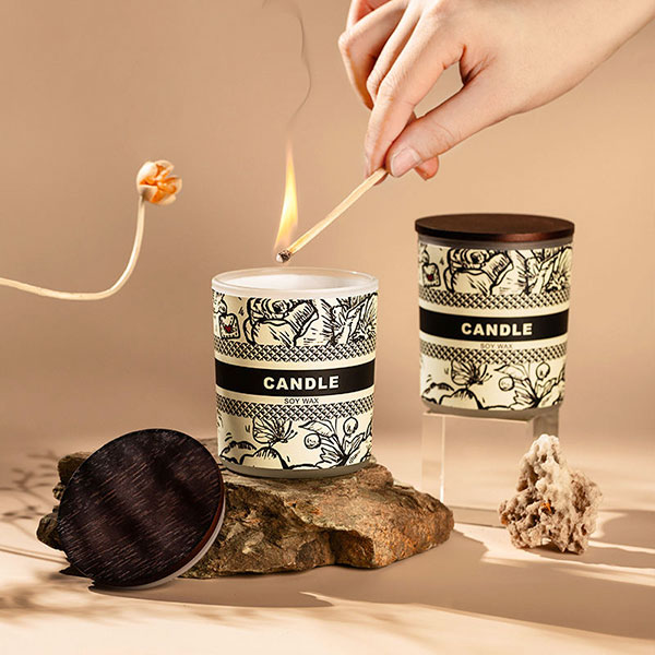 Chinese Style Aromatherapy Candle Soy Wax Indoor Bedroom Smokeless Candle