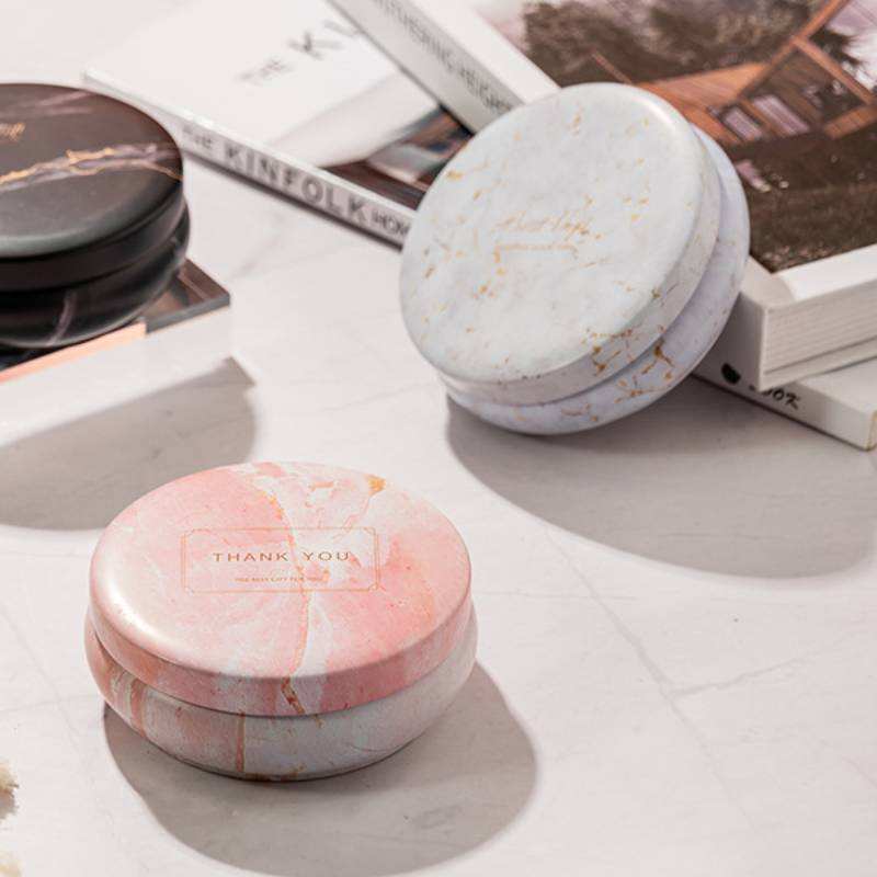 Multi-color Flat Tin Candles / Soy Wax Scented Candles