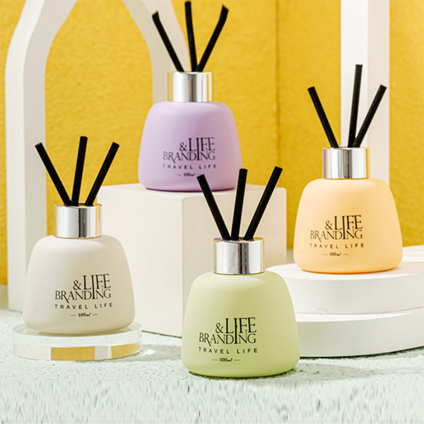 Premium Aroma Reed Diffuser Set 100ml Scent Fragrance Oil Diffuser with Preserved Baby’s Breath & Cotton Stick