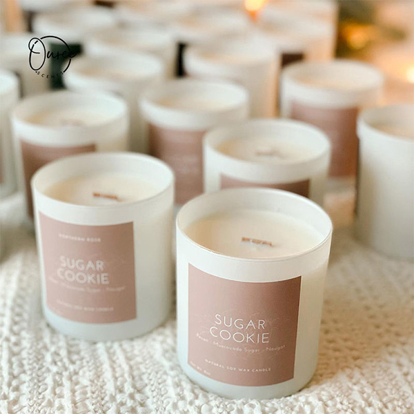 Customizable Label Long-Lasting Fragrance Handmade Scented Candles Luxury Scented Candle With Lid