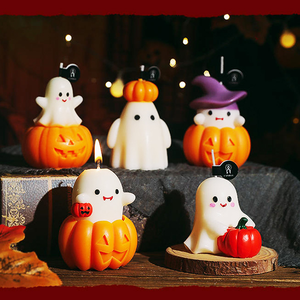 Halloween Limited Edition Candles Custom Handmade Small Gifts Creative Pumpkin Scented Candles Souvenirs
