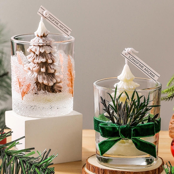 Creative Handmade Limited Edition Christmas Tree Scented Candles, Instagram-worthy Decorative Ornaments, and Holiday Gifts.